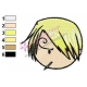 Sanji Face One Piece Embroidery Design